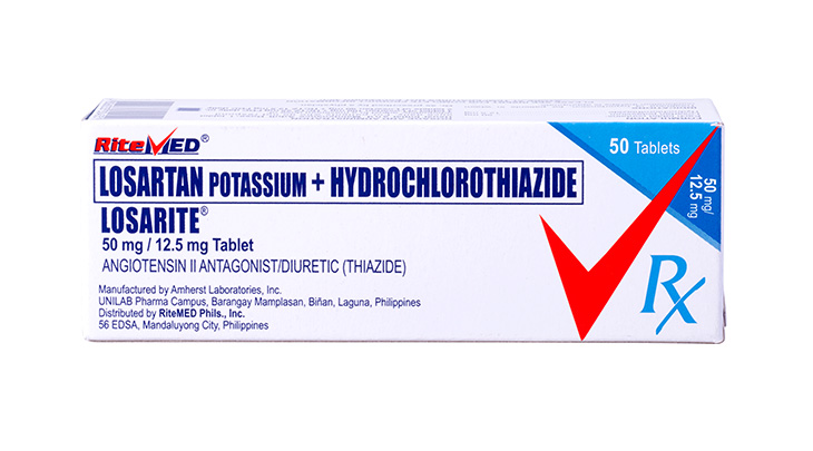 RM LOSARTAN + HYDROCHLOROTHIAZIDE (LOSARITE) 50 MG TAB