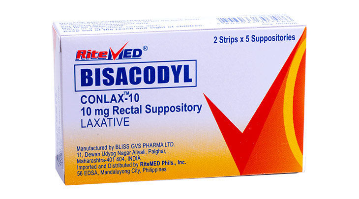 RM BISACODYL 10 MG SUPPOSITORY (CONLAX-10)