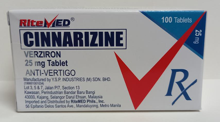 RM CINNARIZINE 25 MG TAB VERZIRON