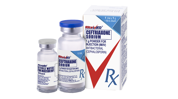 RM CEFTRIAXONE 1 G VIAL