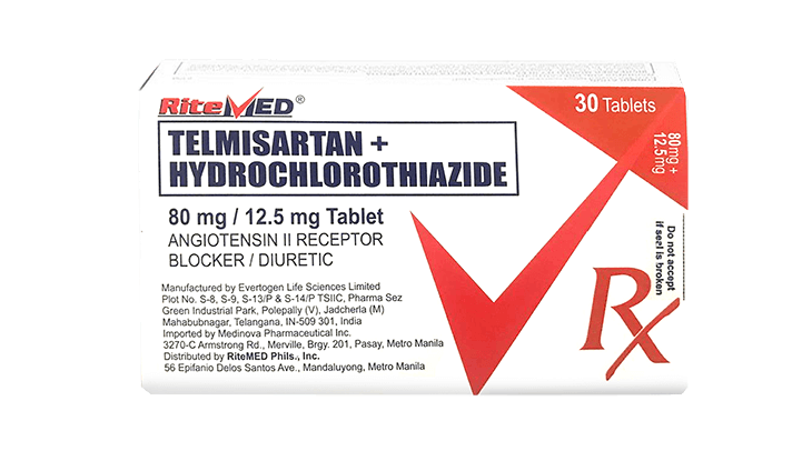 RM TELMISARTAN + HTCZ 80 MG